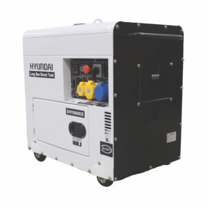 hundai 1 Hyundai 7.25kVA Diesel Generator – 1PH – Long Run – DHY8000SELR