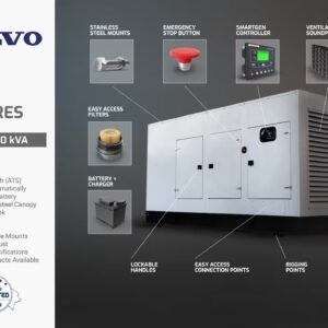 200KVA Diesel Generator – Volvo Engine – TV200